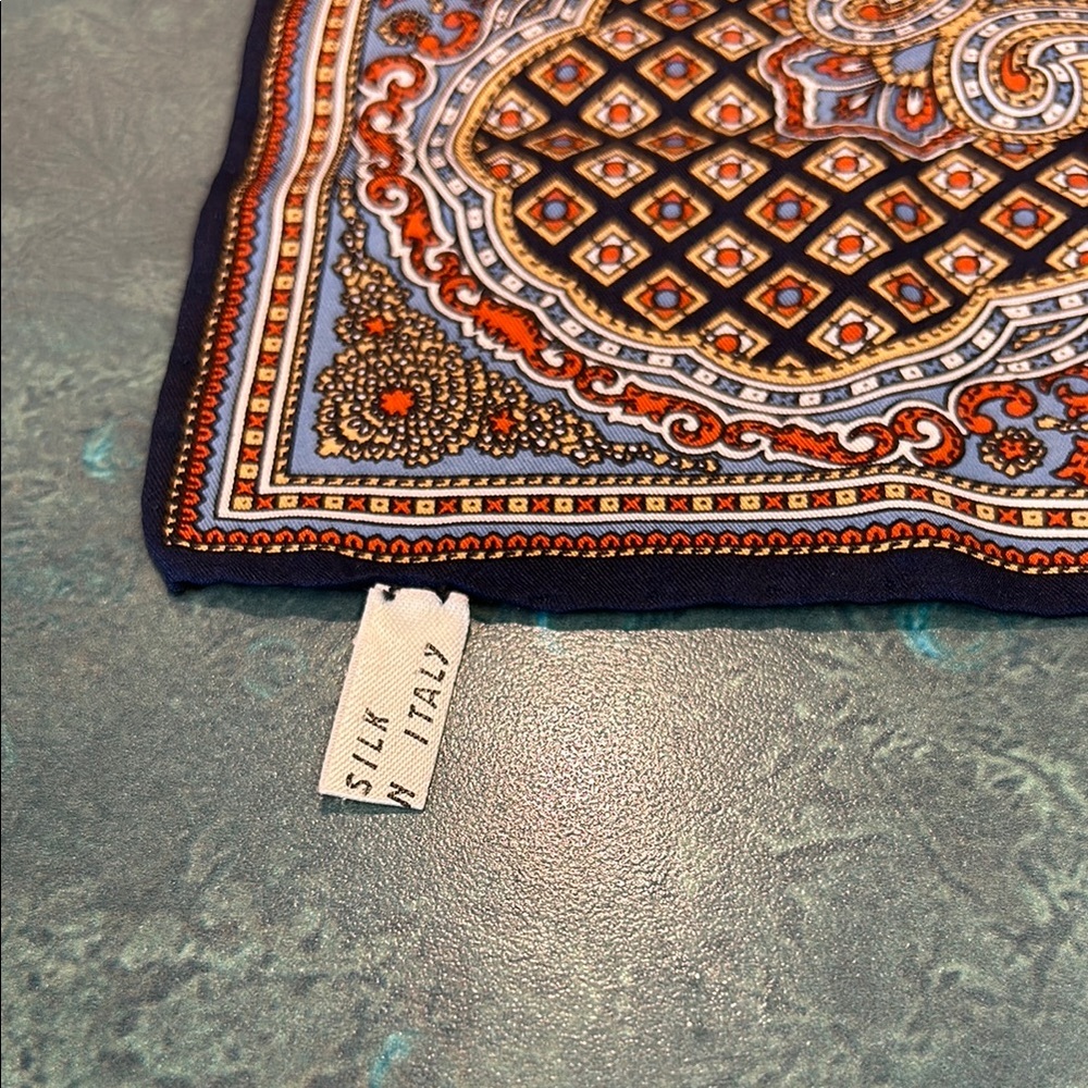 Vintage Paisley Silk Scarf - Picture 2 of 7